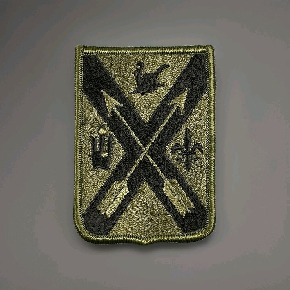 US Army 264th Support Bn Vintage Military Patch Embroidered-Insignia Green Black